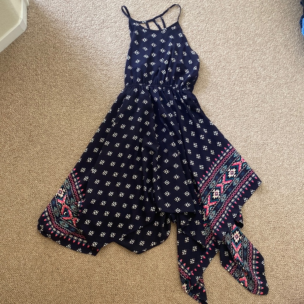 Girls Handkerchief Summer Dress Soprano Size XL (16) Nordstrom